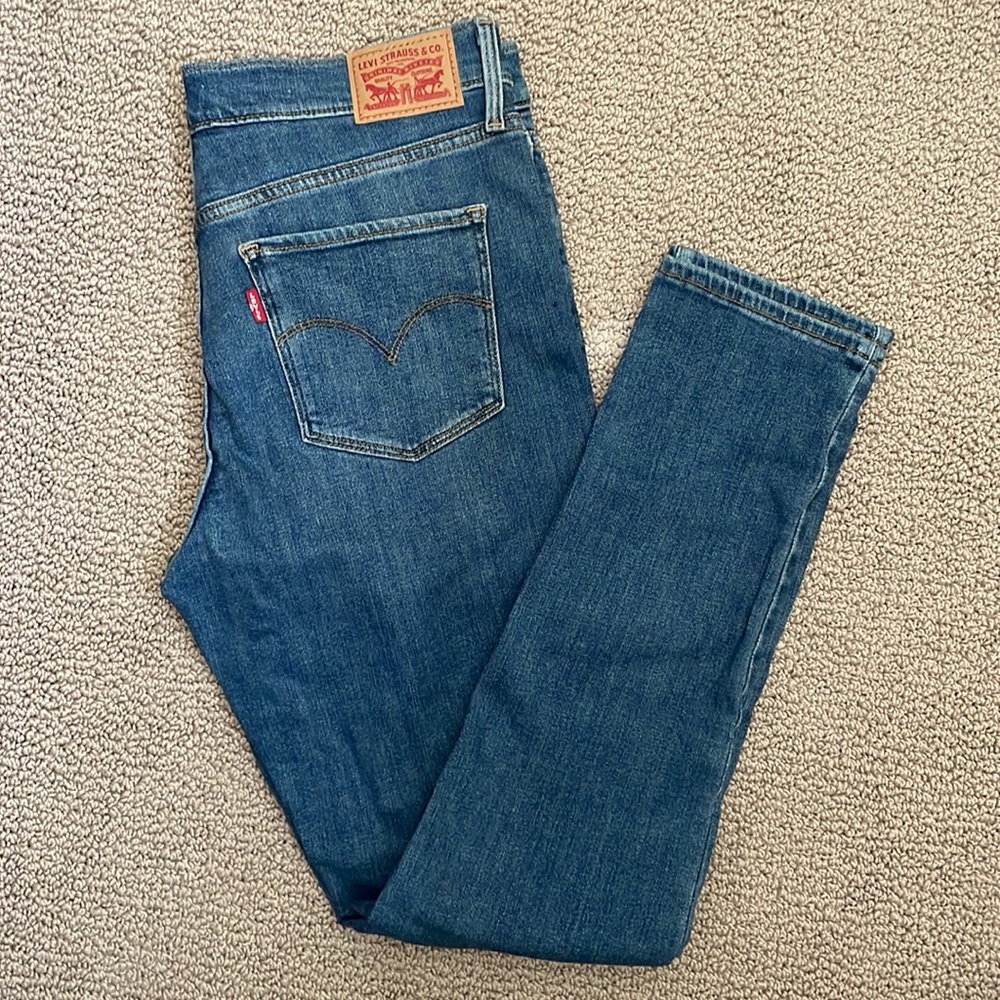 Levi Strauss Ladies blue jeans 311 Shaping Skinny size 29.
